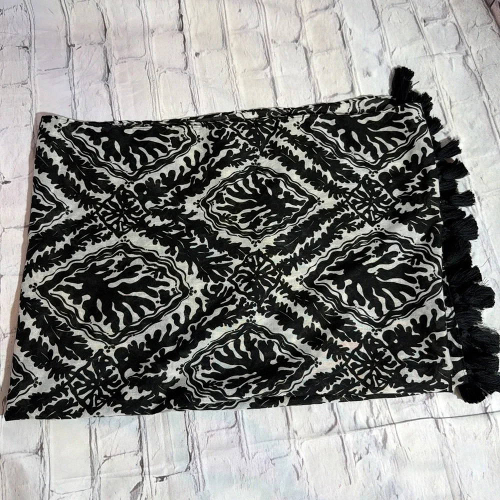 Lilly‎ Pulitzer Resort Scarf Wrap Onyx Reef Madness Print 30 x 80